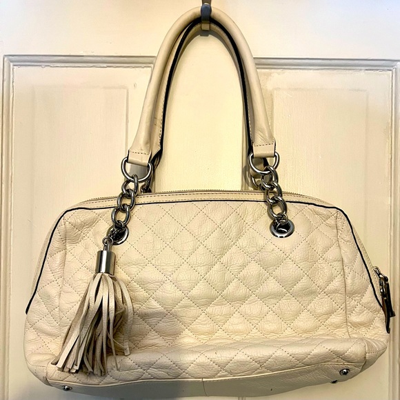 Calvin Klein Handbags - White leather Calvin Klein bag. Gently used